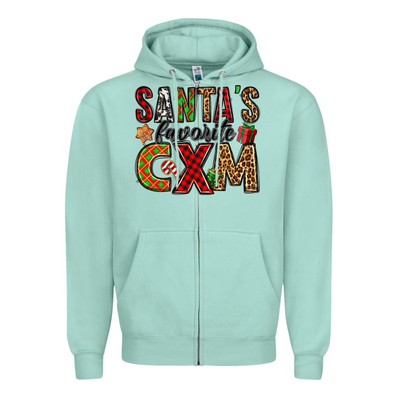 Santa's Favorite Cxm Zipper Hoodie by Jasminsmagicworld | Teevron