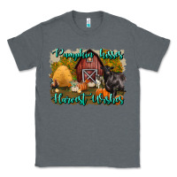 Charcoal Heather pumpkin kisses harvest wishes Classic Tee - BundleAndBundleShop