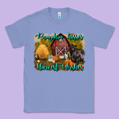 Pumpkin Kisses Harvest Wishes Classic Tee Designed By Bundleandbundleshop