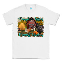 White pumpkin kisses harvest wishes Classic Tee - BundleAndBundleShop