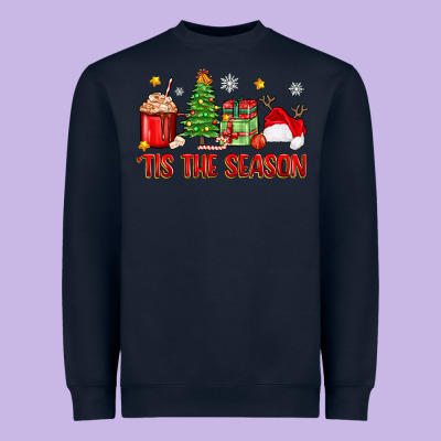 'tis The Season Christmas Heavyweight Sweatshirt Designed By Zillion Design Studio