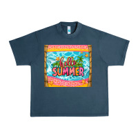 Midnight Navy hello summer Urban Heavy Tee - Zillion Design Studio