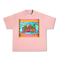 Salmon hello summer Urban Heavy Tee - Zillion Design Studio