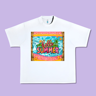 Hello Summer Urban Heavy Tee Designed By Zillion Design Studio