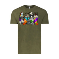 Vintage Olive halloween cartoon characters coffee cups Vintage Tee - Zillion Design Studio