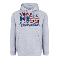 Heather Grey little miss firecracker Heavyweight Hoodie - MaliasSmallBusiness