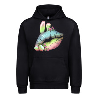 Black Eared Paster Color Easter Lips Urban Hoodie - Bettercallsaul