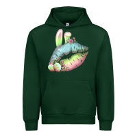 Forest Green Eared Paster Color Easter Lips Urban Hoodie - Bettercallsaul