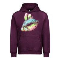 Mauve Wine Eared Paster Color Easter Lips Urban Hoodie - Bettercallsaul