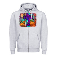 Heather Grey halloween cross Zipper Hoodie - JahusDesignShop