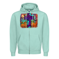 Seafoam halloween cross Zipper Hoodie - JahusDesignShop