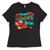 Black sweet summer time Ladies Tee - AdoDesignShop
