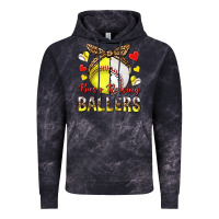 Cloud Black busy raising ballers with baseball and softball Vintage Hoodie - texasbilliewilder