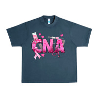 Midnight Navy Breast Cancer CNA Certified Nursing Assistant Urban Heavy Tee - texasbilliewilder