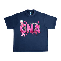 Navy Breast Cancer CNA Certified Nursing Assistant Urban Heavy Tee - texasbilliewilder