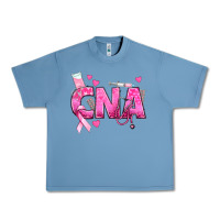 Pebble Blue Breast Cancer CNA Certified Nursing Assistant Urban Heavy Tee - texasbilliewilder