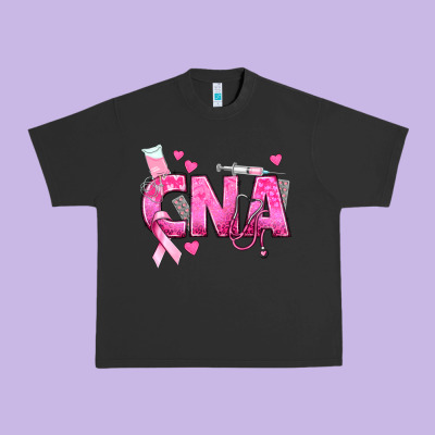 Breast Cancer Cna Certified Nursing Assistant Urban Heavy Tee Designed By Texasbilliewilder