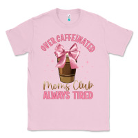Bubblegum Pink over caffeinated moms club Classic Tee - JahusDesignShop