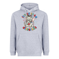 Heather Grey it's ok to be different Heavyweight Hoodie - MaliasSmallBusiness