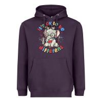 Plum it's ok to be different Heavyweight Hoodie - MaliasSmallBusiness