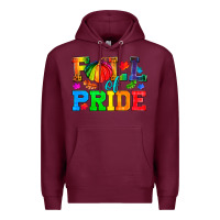 Burgundy Fall Of Pride Premium Hoodie - BundleAndBundleShop