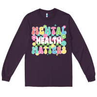 Plum mental health matters Long Sleeve Tee - JahusDesignShop