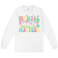White mental health matters Long Sleeve Tee - JahusDesignShop