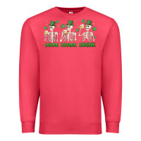 Cardinal drink drank drunk st. patricks day skeletons Premium Sweatshirt - MaliasSmallBusiness