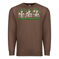 Chestnut drink drank drunk st. patricks day skeletons Premium Sweatshirt - MaliasSmallBusiness