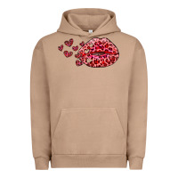 Pigment Burro kiss with leopard and hearts Urban Hoodie - RanaPortraitStore