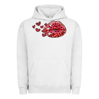 Pigment Lunar Rock kiss with leopard and hearts Urban Hoodie - RanaPortraitStore