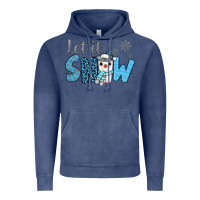 Vintage Denim let it snow snowman coffee Vintage Hoodie - JahusDesignShop
