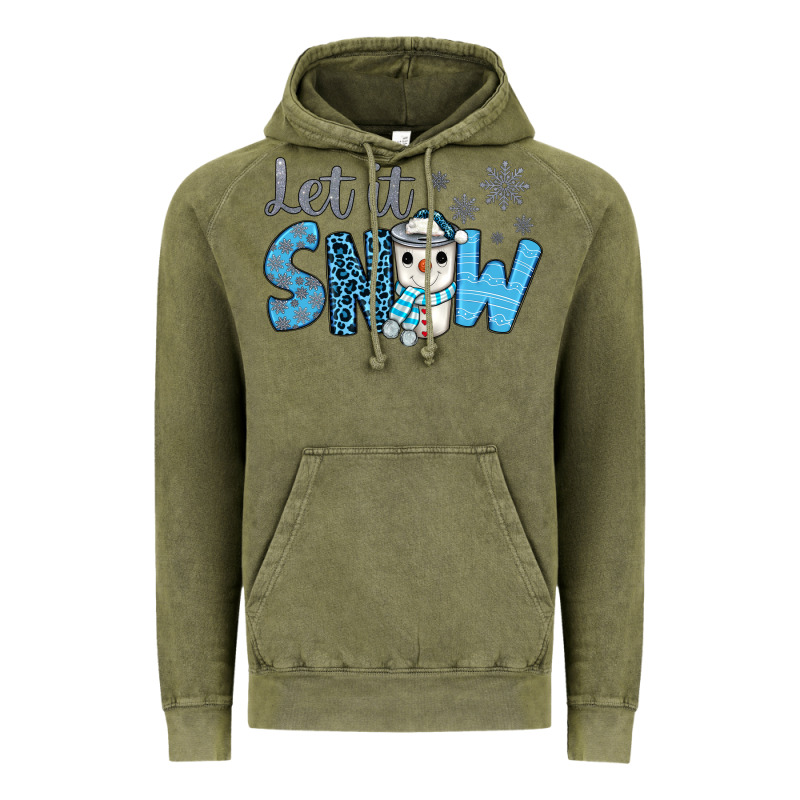 Let It Snow Snowman Coffee Vintage Hoodie by JahusDesignShop | Teevron