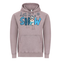 Vintage Zinc let it snow snowman coffee Vintage Hoodie - JahusDesignShop