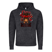Vintage Black cheer mom afro messy bun Vintage Hoodie - texasbilliewilder