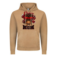 Cheer Mom Afro Messy Bun Vintage Hoodie | Teevron