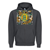 Smoke gigi sunflower turquoise Zipper Hoodie - Jasminsmagicworld