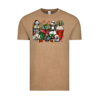 Vintage Coffee Christmas cartoon characters coffee cups Vintage Tee - Zillion Design Studio