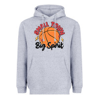 Heather Grey small town big spirit Heavyweight Hoodie - MaliasSmallBusiness