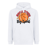 White small town big spirit Heavyweight Hoodie - MaliasSmallBusiness