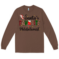 Chestnut santas favourite phlebotomist Long Sleeve Tee - AdoDesignShop