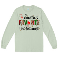 Matcha santas favourite phlebotomist Long Sleeve Tee - AdoDesignShop