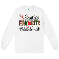 White santas favourite phlebotomist Long Sleeve Tee - AdoDesignShop