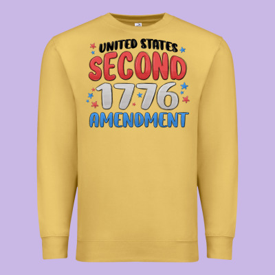United States Second 1776 Amendment Premium Sweatshirt Designed By Maliassmallbusiness