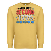 Antique Gold united states second 1776 amendment Premium Sweatshirt - MaliasSmallBusiness