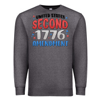 Charcoal Heather united states second 1776 amendment Premium Sweatshirt - MaliasSmallBusiness