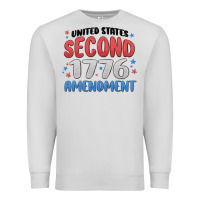 Dove Grey united states second 1776 amendment Premium Sweatshirt - MaliasSmallBusiness