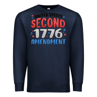 Navy united states second 1776 amendment Premium Sweatshirt - MaliasSmallBusiness