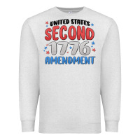Oatmeal Heather united states second 1776 amendment Premium Sweatshirt - MaliasSmallBusiness