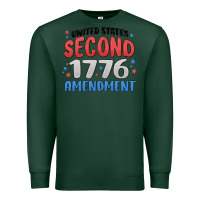 Sports Green united states second 1776 amendment Premium Sweatshirt - MaliasSmallBusiness